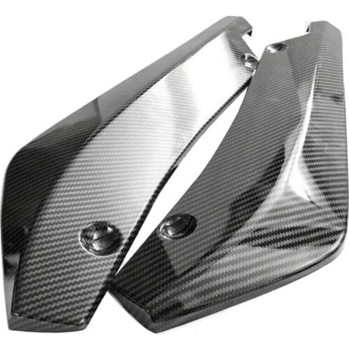 2 x Car Carbon Fiber Rear Bumper Lip Diffuser Splitter Protector
