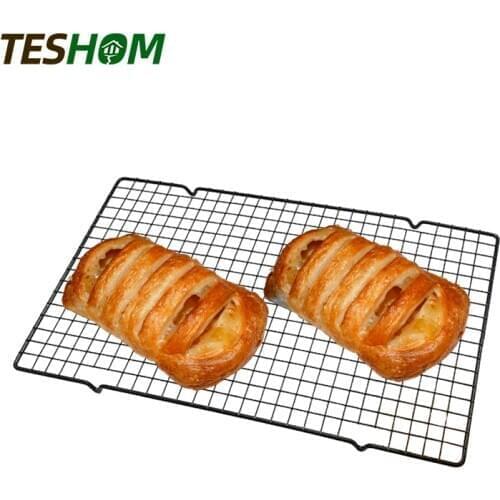 Stainless Steel Wire Grid Cooling Tray Cake Food Rack Oven Kitchen Baking Pizza Bread Barbecue Cookie Biscuit Holder Shelf