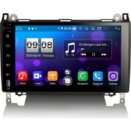 9" Android 10.0 OS Car Multimedia GPS Radio System Player for Mercedes-Benz B-Class W245 2005-2012 & Sprinter 2006+ & Vito 2006