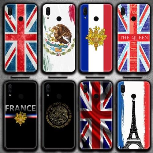 United Kingdom Mexico France Flag Phone Case Huawei Y6P Y8S Y8P Y5II Y5 Y6 2019 P Smart Prime Pro