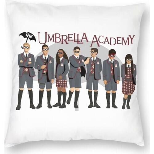 The Umbrella Academy Group Pillowcase Decoration TV Series Cushions Throw Pillow for Sofa Polyester Double-sided Printing