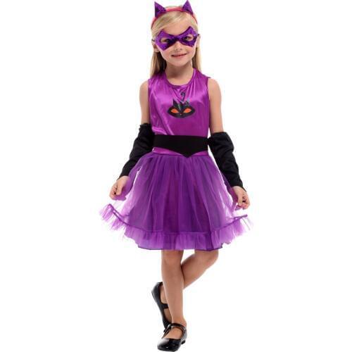 Childrens Halloween Animal Dress Up Performance costume Cute Dress up cat dress Purim Party dress