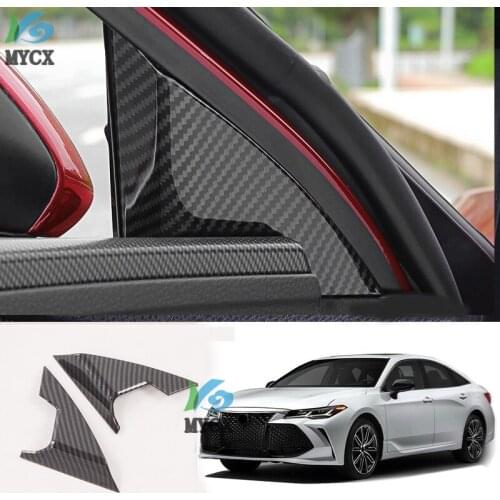 For Toyota avalon 2019 2020 ABS Front Inner Window Pillar A Triangle Frame Molding Cover Kit Trim