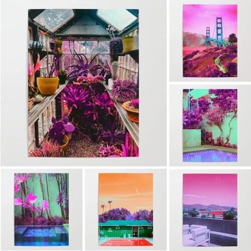 Home Decor Colorful Natural Scenery Canvas Painting HD Print Wall Art Plants Pictures Modular Poster Bedside Background No Frame