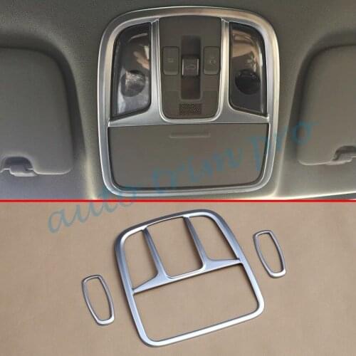 3X ABS Chrome Inner Reading Light Lamp Cover Trim Fit For Kia Sportage(QL) 2016 2017 2018 Accessories Decoration