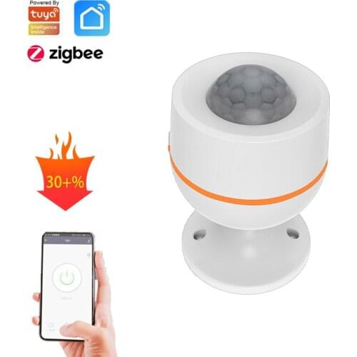 ZigBee PIR Smart Motion Sensor Temperature Humidity Sensor IR Detector Status Sync via Tuya Smart Life APP Shop Home Security