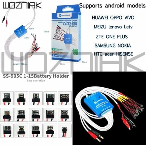 SS-905C Android One Button Boot Control line for Huawei Xiaomi Samsung Meizu OnePlus OPPO Anti-Burn Test Cable Power Supply