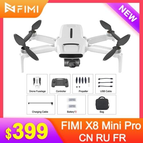 FIMI x8 Mini 250g-class Camera Drone 8Km Wifi 5G GPS 4K HD 3-Axis Gimbal Camera Drone Remote Control RC Quadcopter 30Mins