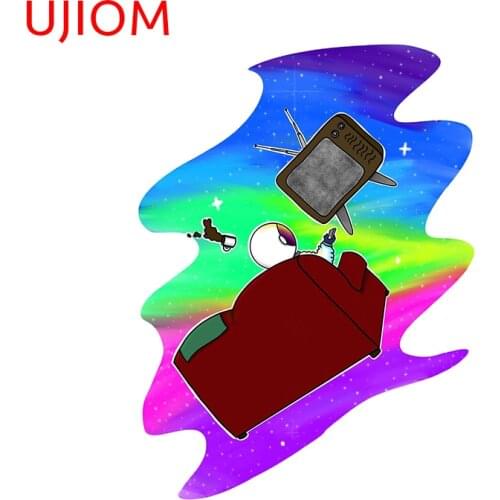 UJIOM Couch Colorful Background Wallsticker Home Decoration Accessories Sticker for Living Room Decor Wallpaper Waterproof Decal