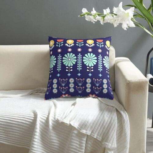 Linear Flowers In Scandinavian Style Pattern pillowcase printed cushion cover sofa waist pillow pillow cover
