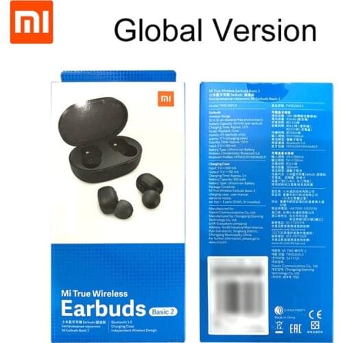 Original Mi True Wireless Earbuds Basic 2 TWSEJ061LS Global Version Xiaomi Airdots 2 TWS Bluetooth 5.0 Earphone Stereo Auto Link
