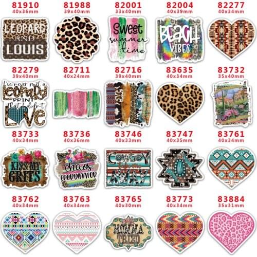 DIY Craft Supplies Sewing Accessories Cartoon Leopard Grain Printed Planar Resins Mold 30 Pieces. PR-81910