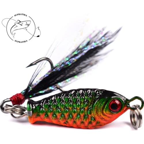 Lifelike Wobbler Fishing Lure Hard Bait With Feather Hooks VIB Ration Ocean Beach Fishing Artificial Lead Jig Swimbait Bait Pesa