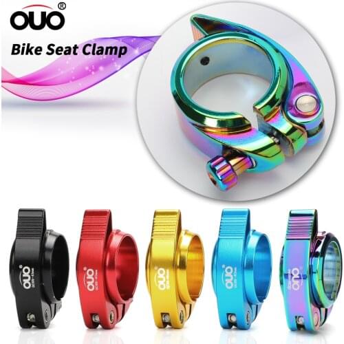 OUO Folding Bike Seatpost Clamp 40mm 41mm For Dahon Aluminum Alloy BMX Seat Post Clamp Saddle Tube Clip
