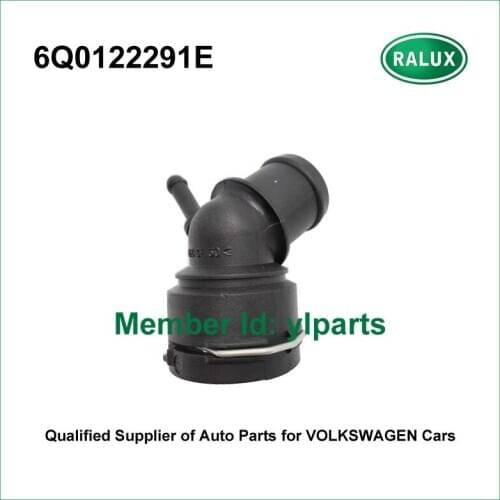 6Q0122291E Coolant Hose Connector Coolant flange for VOLKSWAGEN Jetta Golf Beetle rabbit Upper Radiator Hose Connector supply