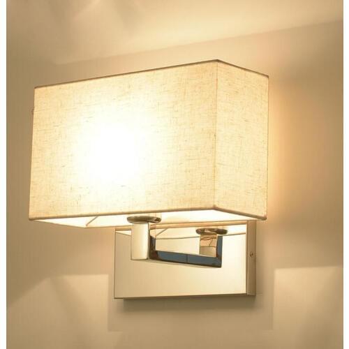 Modern minimalist engineering custom hotel room bedside reading stainless steel wall lamp room lamp led lighting fixture led