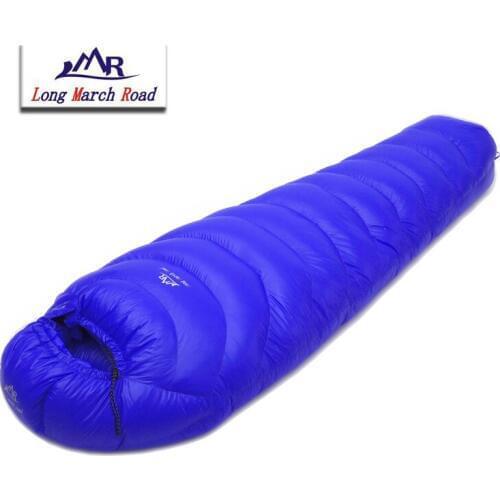 LMR Mummy Style 1500G/1800G White Goose Down Filling Can Be Spliced Ultralight Waterproof Sleeping Bag