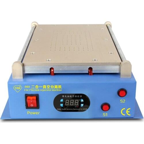 TBK-968 Vacuum Separating Machine Built with Two Air Pumps for 14 Inch Pad iPad Smartphone iPhone Cell Phone Mobile Phone Screen