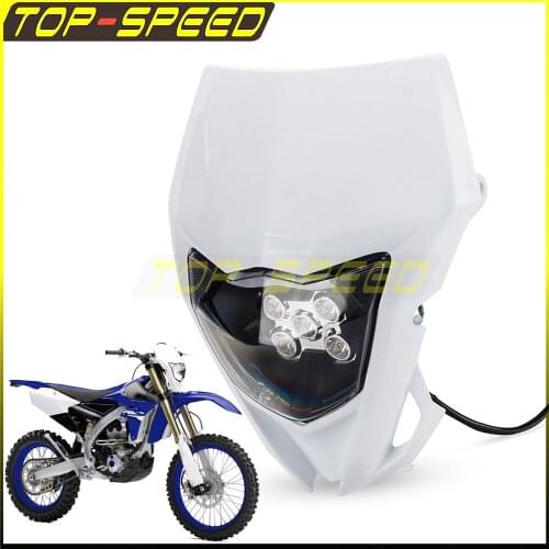 Universal Enduro Motocross Head Light LED Fairing Motorcycle For Yamaha WR250F WR450F WR250R YZ450F YZ TTR WR FX MX