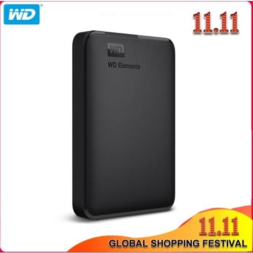 Original Western Digital WD External hdd 2.5inch hard drive 1TB 2TB 4TB USB 3.0 Elements Portable Hard Drive Disk for PC laptop
