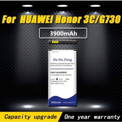 High quality 3900mAh HB4742A0RBC HB4742A0RBW Battery for Huawei Honor 3C G630 G730 G740 H30-T10 H30-U10 H30 Phone battery