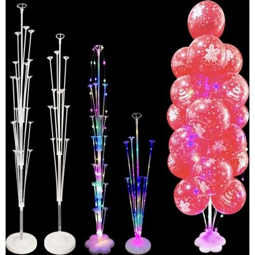 1/2Set Christmas Balloons Stand Birthday Balloon Holder Column Baby Shower Balloon Birthday Wedding Party Helium Ballons