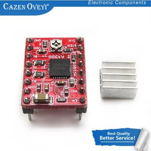 1pcs/lot A4988 StepStick Stepper Driver+Heatsink for Reprap Pololu 3D Printer Red M08 dropship L29K In Stock