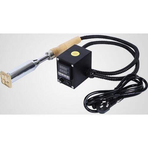 220V,300W (less 8*8cm) Manual Hot Stamping Machine Handheld Hot Stamp Printing Machine Leather embossing LOGO Pressing Machine