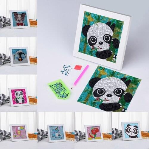 Diamond Art Kits Cartoon Animal Panda Full Special Shaped Drills 5D DIY Diamond Painting Crystal Cross Stitch Kids Room Decor