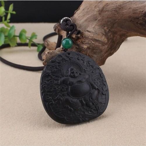 Ethnic Buddha Pendants Necklace Handmade Buddhist Bodhi Wood Beads Vintage Necklace Nepal jewelry Women Men Accessories