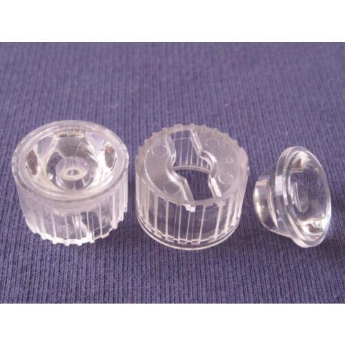 GCT-20 High quality Led Lens Sets, Lens Diameter: 20mm, Holder Size: 22X13.4mm, 120 degree, Clean surface, PMMA Materials
