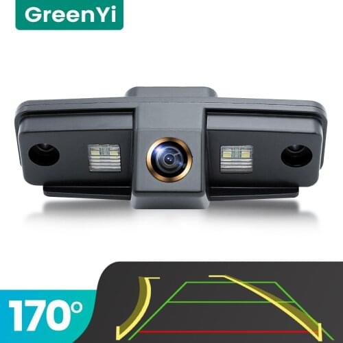 GreenYi Trajectory 170° AHD Car Rear View Camera for Subaru Forester Outback Impreza Sedan Night Vision Reverse Reversing 4 pin
