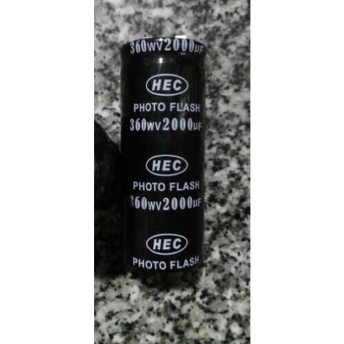 Low esr 360v 2000uf photo flash capacitor 35*85mm