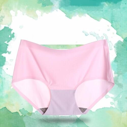Menstrual Period Panties Women Leak Proof Physiological Pants Ice Silk Seamless Cotton Underwear Mid Waist Thin Panties Briefs