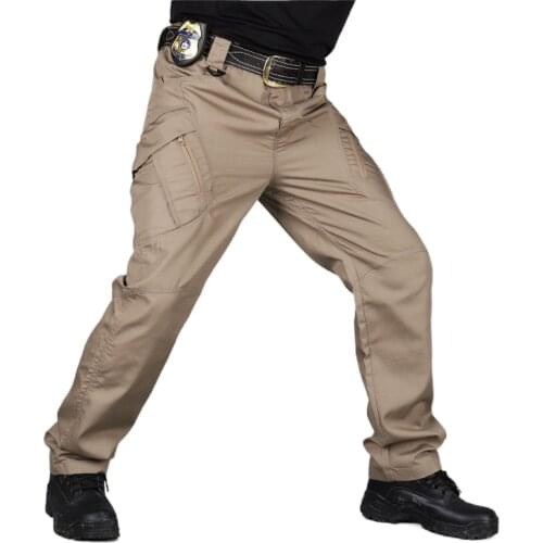 New 2021 Mens Tactical Pants Multiple Pocket Elasticity Military Urban Commuter Tacitcal Trousers Men Slim Fat Cargo Pant S-6XL