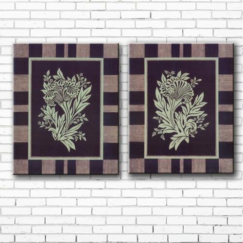 Pastoral green flowers landscape canvas printings oil paintings printed on canvas home room wall art decoration pictures