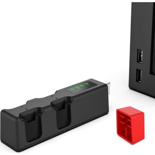 Portable Mini USB Hub Wireless Charger Four Charging Base Station Holder for NS Switch JoyCon Game Handle
