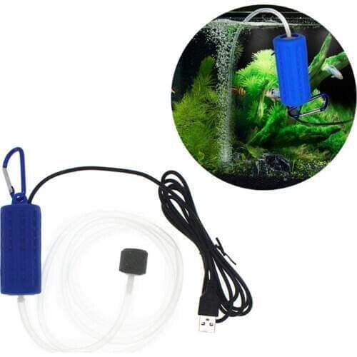Portable Mini USB Aquarium Fish Tank Oxygen Air Pump Mute Energy Save Compressor Aquatic Terrarium Accessories