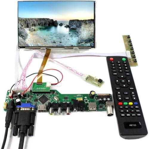 TV+PC+HD MI+CVBS+RF+USB+AUDIO LCD Controller Board With 7inch HV070WSA-100 1024X600 LCD Screen