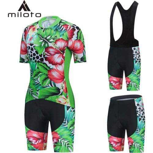 MILOTO Cycling Clothing Bike Jersey Ropa Women Bicycle Summer Pro Cycling Jerseys Breathable Road mountain bike sportwear Riding