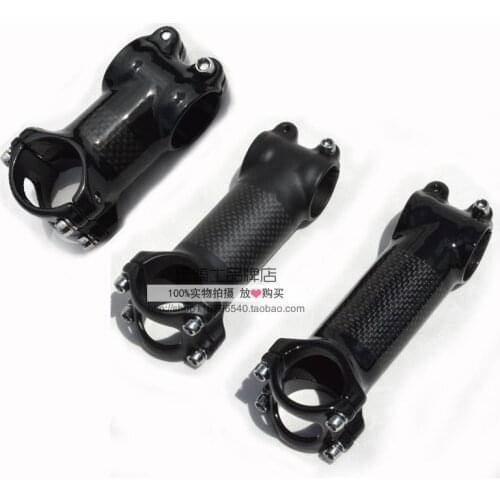 Aluminum alloy and carbon fiber ultra-light mountain bike stem road bicycle handlebar stem 6 degree 31.8mm 28.60mm 60-120mm