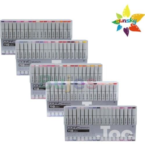 Japan Original COPIC 72 Color Paint Marker Drawing Markers Pen Alcohol Based Sketch Twin Art Brush Pen 72D 72E 72A 72B 73C
