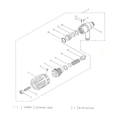 REPLACEMENT PUMP MARUYAMA ORIGINAL, FULL COMMAND MS-160 MS-161 540969