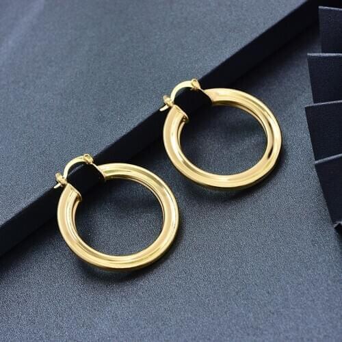 WANDO Fashion Twist earrings for Women Girls,Ethiopian Round Twisted Earrings Jewelry Arab Gifts African Hoop Earing