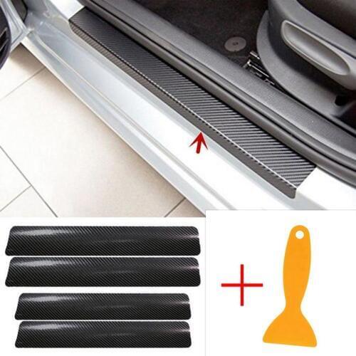 4x Car Door Sills Sticker Car Door Protector Bumper Protector Foil