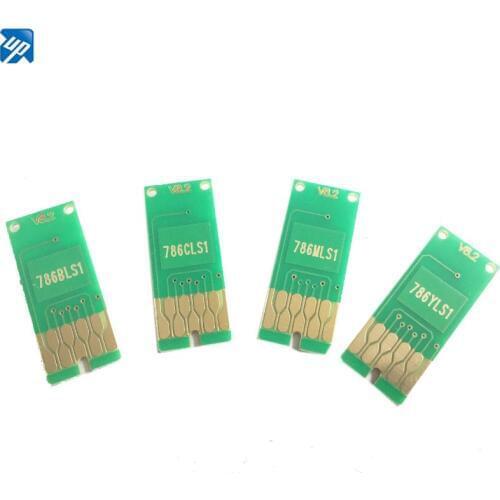 786 786XL one time chip for EPSON WF-4630 WF-4640 WF-5110 WF-5190 WF-5620 WF-5690 T7861 T7862 T7863 T7864 cartridges T7871