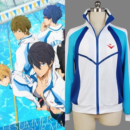 Free! Iwatobi Swim Club Haruka Nanase Cosplay Costume High School Uniform Costume Halloween Carnival
