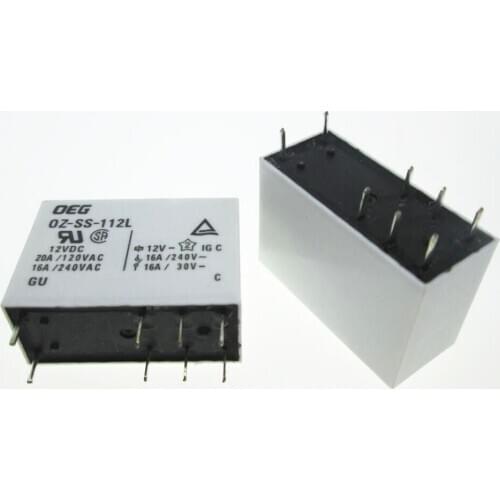 HOT NEW relay OZ-SS-112L 12VDC OZ-SS-112L-12VDC 12V 12VDC DC12V 16A 240VAC 6PIN