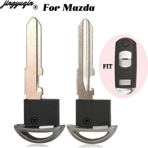 Jingyuqin Remote Car Key Blade Fob For Mazda 3 6 CX-5 CX-7 CX-9 MX-5 CX MX RX 2006-2013 Blank Blade Replacement
