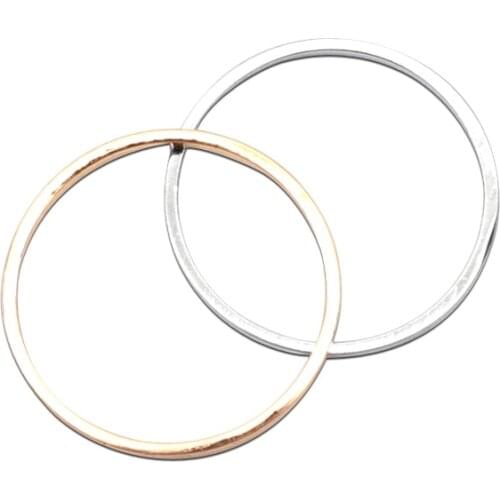 20pcs 20mm White K Round Rings For Women Copper Jewelry Findings Jump Rings Jewelry Making Accessories Connector